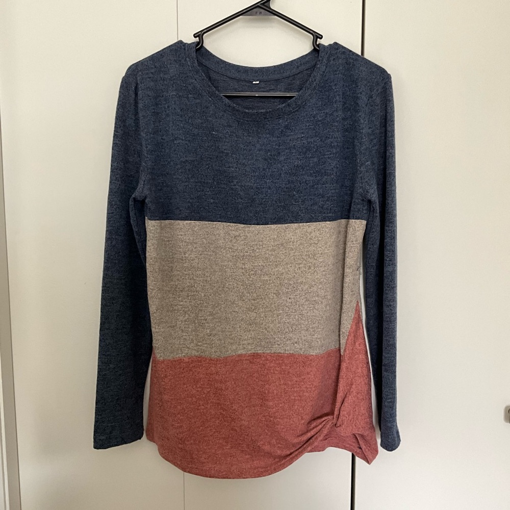 Colorblock Long Sleeve Top